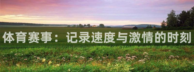 MK体育官网下载开户：体育赛事：记录速度与激情的时刻